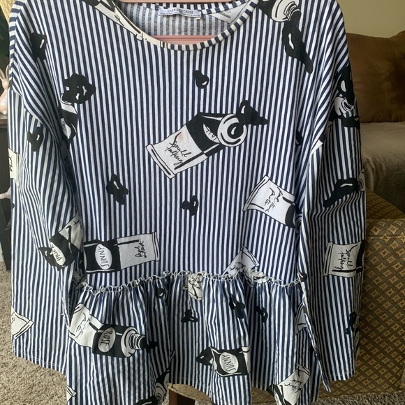 Zara Long Sleeve Cotton Blouse - Picture 5 of 6